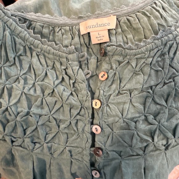 NWOT Sundance Lodi Top L Green - Picture 3 of 4